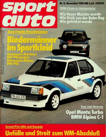 Deckblatt Sport Auto (11/1980)